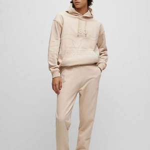 Top haute qualité confortable hommes en relief à capuche 100% coton fait à manches longues hommes en relief à capuche - Product Image 4