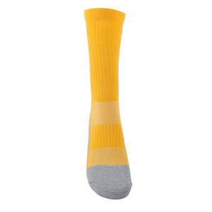 Chaussettes de sport pour hommes de couleur jaune, vente en gros, meilleur design de logo personnalisé, personnalisez votre logo de marque, chaussettes de sport lourdes pour hommes - Product Image 5