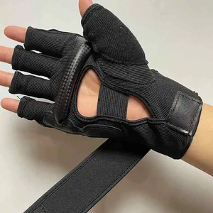 ถุงมือเทควันโดแบบครึ่งนิ้ว PU 1 ชุด - อุปกรณ์ป้องกันระดับมืออาชีพสำหรับคาราเต้ มวยไทย และการฝึกศิลปะการต่อสู้ - Product Image 2