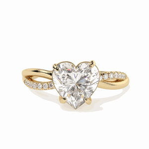 Anillo de compromiso trenzado de diamantes CTHeart 1,00 para mujer - Product Image 4