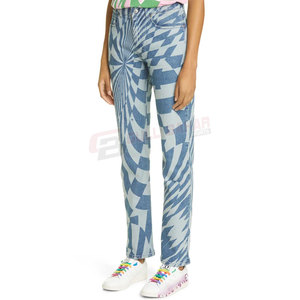 Venta caliente ropa de calle de moda Moda mujer ropa casual pantalones vaqueros personalizados de cintura alta sueltos pantalones vaqueros transpirables para mujer - Product Image 5