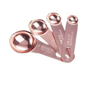 ชุดอุปกรณ์ครัวช้อนตวงเคลือบทองคำสีกุหลาบและที่ตักอาหารสำหรับโรงแรมและร้านอาหาร - Product Image 6