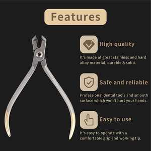 คีมตัดปลายสายสเตนเลสสตีลสำหรับจัดฟัน ตัดลวดด้วยมือ ได้รับการรับรองมาตรฐาน MOL เครื่องมือผ่าตัดทางทันตกรรม ผลิตในประเทศปากีสถาน - Product Image 4