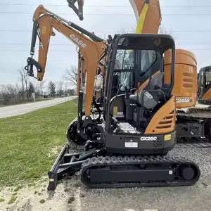 Mini-excavatrice hydraulique CX26C 1-5 tonnes avec moteur 1.7T, livraison gratuite, pour usage agricole, chenillée, avec moteur principal, pompe et boîte de vitesses - Product Image 1