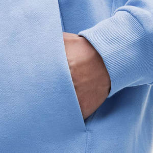 Pull à capuche en coton épais Gsm pour hommes unisexe avec logo personnalisé pull en polaire d'automne uni à motif uni sweat à capuche pour hommes de haute qualité - Product Image 5