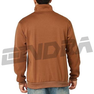 Jersey ajustado con cremallera para hombre, prendas de punto elegantes de manga larga, diseño moderno de cuello simulado, tela suave y transpirable para todos los días - Product Image 5