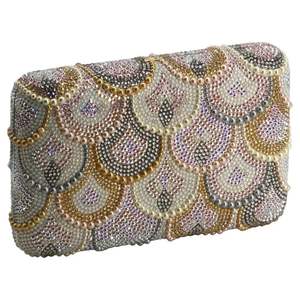 Bohemian Style Embroidery Pearl Hand <b>Clutch</b> <b>Bags</b> Fancy Design Lining Wholesale - Product Image 3