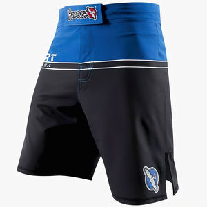 Pantalones Cortos de Boxeo de Último Diseño para Hombre en Tela Elástica de Poliéster y Spandex de Secado Rápido y Alta Calidad - Product Image 2