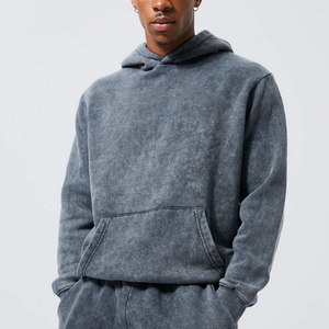 Nouveau style de sweat et pantalon de survêtement d'hiver en détresse délavé à l'acide de qualité supérieure pour hommes à bas prix survêtement unisexe respirant - Product Image 5