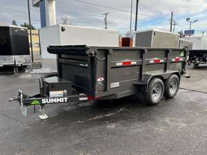 Remorque à benne basculante noire 6x10 | Benne à benne hydraulique robuste - Product Image 4