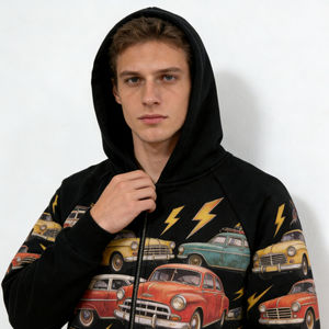 Sudadera con Capucha para Hombre, Moderna, de Invierno, 100% Algodón, con Cierre Completo, Estilo Vintage, Informal, para Uso Diario, Suave, Cómoda y Elegante - Product Image 6