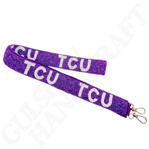 Stylish Durable Cotton Purse Strap Handcrafted Beaded Bag Accessory Team Colors for Sport Fans for Game Day Tailgates Everyday - Product Image 4