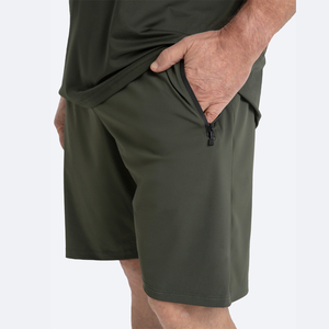 กางเกงยิมขาสั้นผู้ชายแบบแห้งเร็ว5นิ้ว90% โพลีเอสเตอร์10% สแปนเด็กซ์การฝึกวิ่ง6XL แบบทึบมีกระเป๋าขนาด - Product Image 5