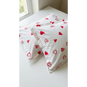 Funda de Almohada Rectangular Moderna con Diseño de Corazón en Algodón Suave, Duradera, Lavable, Transpirable, Ecológica y Personalizable para Hogar y Hotel - Product Image 3