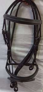 Halter de bride de cheval en cuir personnalisé de qualité supérieure avec matériel en laiton massif parfait pour les courses d'entraînement de chevaux - Product Image 4