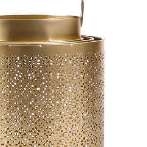 Portavelas Votivo Marroquí de Hierro Forjado a Mano, Cilíndrico, para Bodas, Decoración del Hogar, Festividades Navideñas - Product Image 5