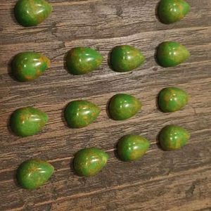 Turquesa Verde Natural Suelta de Alta Calidad AAA, Cabujón de Cobre, Gema en Forma de Pera, Forma Mixta, Mejor Precio, 20% de Descuento y Regalo de Año Nuevo - Product Image 4