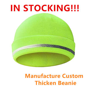 Bonnet d'hiver en tricot chaud, doux et confortable, doublé en polaire, bonnet extensible, élégant, pour l'extérieur, par temps froid, pour un usage quotidien - Product Image 3