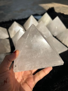 Best Selling Natural <b>Crystal</b> Clear Quartz Pyramid Handcrafted Healing Gemstone for Energy Balancing Chakra Meditation Polished - Product Image 5