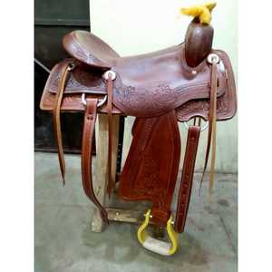 Selle de cheval en cuir occidental léger de qualité supérieure durable et confortable pour l'équitation Matériau synthétique - Product Image 1