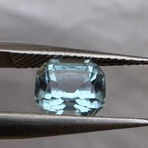 Pierre précieuse naturelle en tourmaline bleue de 1,15 carat, taille coussin, pierre libre non traitée, effets optiques légers, vente en gros - Product Image 6