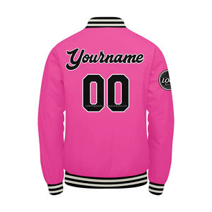 Veste universitaire en laine sur mesure avec broderie de logo à col montant sur le devant pour hommes et Women-MCACVJ-64 Solutions de style en cuir - Product Image 3