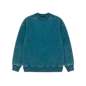 Sudadera Personalizada Lavada al Ácido 100% Algodón de Alta Calidad Estilo Vintage Sudadera Extra Grande para Hombre Lavada al Ácido Precio al por Mayor - Product Image 1