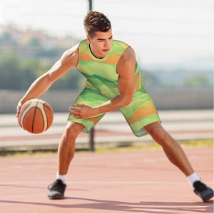 Vêtements de sport de basket-ball à séchage rapide de haute qualité, ensemble d'uniformes en polyester BSCI personnalisables, respirant, grande taille - Product Image 2