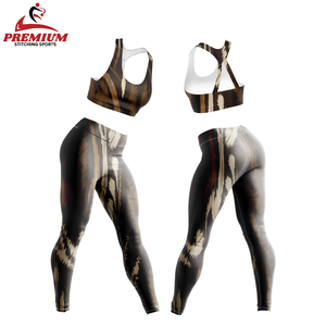 ชุดโยคะสตรีผ้าฝ้ายพิมพ์ลายออกแบบได้ตามต้องการ - Product Image 2