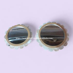 Lujoso espejo de nácar de concha de mar blanco de calidad n. ° 1 para regalos de Ramadán, espejos de estilo de amor de piedra hechos a mano - Product Image 6