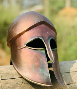 Casco griego para disfraces y disfraz de exhibición, Cosplay, Esparta griega, acero corintio romano antiguo - Product Image 2