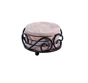 <b>Metal</b> coaster <b>Holder</b> Restaurant Coffee Table coaster <b>Holder</b> Stand at Lowest Price - Product Image 4