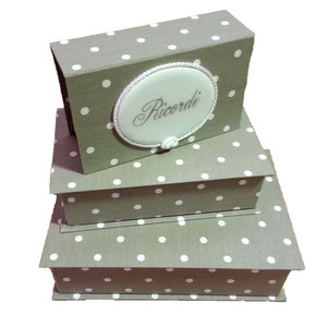 Caja de Joyería con Forma de Libro y Diseño de Puntos para Decoración de Sala de Estar - Product Image 1