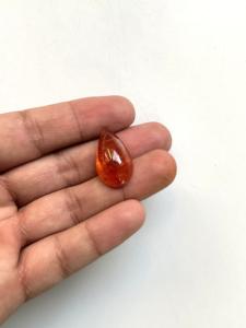 33.94 carats Fanta spessartite ลูกแพร์โกเมนธรรมดาคุณภาพสูงสำหรับการทำเครื่องประดับอัญมณีธรรมชาติ - Product Image 2