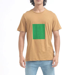 T-shirt de sport décontracté avec logo personnalisé pour homme, tissu de haute qualité, t-shirt uni 100% coton - Product Image 1