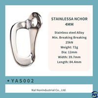 YAS002 NAL HON Équipement et accessoires de lutte contre l'incendie en acier inoxydable, ancre d'escalade, boulon de suspension, 25kN