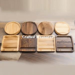 Venta al por mayor posavasos de mármol negro redondo con soporte de metal posavasos para bebidas Fabricación de posavasos - Product Image 2