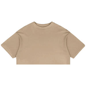 Camiseta Larga Informal de Manga Corta, Holgada, de Lona, Ecológica, Transpirable, Talla Grande, 100% Algodón Orgánico para Mujer - Product Image 2