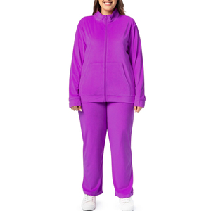 Ensemble de survêtement femmes tenues velours femmes ensemble survêtement 2 pièces Yoga Flare pantalon Jogging travail et tenue décontracté - Product Image 3