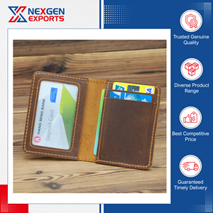 Tarjeteros de Cuero Genuino para Hombre, Delgados, Impermeables, para Tarjetas de Crédito, para Reuniones y Actividades al Aire Libre, Calidad Garantizada, Gran Venta - Product Image 3