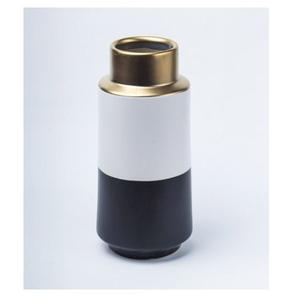 Nouvel arrivage Vase en céramique blanche en forme de galet avec corps de couleur blanche Vases à fleurs décoratifs avec les tailles de 20x10x10 cm - Product Image 6