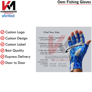 Gants de pêche à doigts complets OEM, fabrication en usine, livraison rapide, vente en gros de gants de pêche sans doigts pour hommes et femmes, conception OEM - Product Image 3