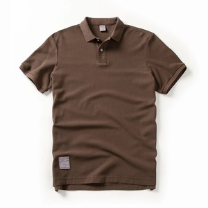 Nouveau été hommes mode coupe ample décontracté polos de haute qualité 100% coton conception personnalisée impression doux respirant Polo - Product Image 4