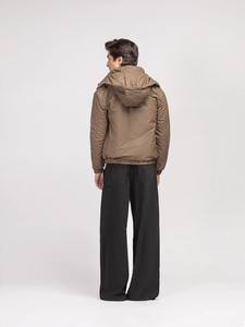 Veste parka matelassée réversible de haute qualité, unisexe, chaude, en nylon, avec fermeture éclair, capuche, confortable, pour les activités de plein air en hiver - Product Image 2