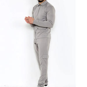 2026 Custom Logo <b>Men's</b> Training Jogging Sportswear Tracksuit Sets XL/XXL Size Fleece Fabric Plus Size Feature With Zipper - Product Image 2