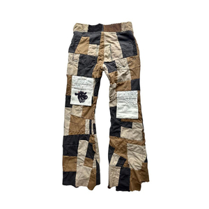 DiZNEW Jeans da Uomo in Denim di Alta Qualità, Personalizzati, Modello Flare Bottoms Cargo, Effetto Consumato, Cerato, Lavaggio Acido, Orlo Grezzo, Taglio Super Skinny, con Effetto Torched e Stack - Product Image 4