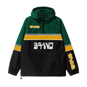 Veste coupe-vent légère pour femmes Veste de sport à fermeture éclair et bloc de couleur Manteau décontracté à manches longues Jogging Veste coupe-vent à capuche à vendre - Product Image 2