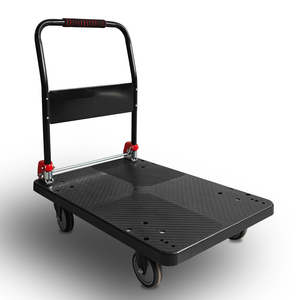 भारी शुल्क 4 पहिया प्लास्टिक प्लेटफॉर्म फोल्डेबल फोल्डेबल फोल्डेबल फोल्डेबल फोल्डेबल फोल्डेबल फोल्डेबल फोल्डिंग हैंडल - Product Image 4