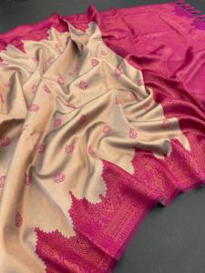 Lo último elegante diseñador indio tradicional pesado estilo Kanjivaram seda Sari exclusivo nupcial boda desgaste étnico blusa Mujer - Product Image 6