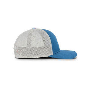 DANISH IMPEX Unisex 6-Panel Denim Mesh Fabric Trucker <b>Hat</b> White <b>Navy</b> Casual Adjustable Cap Adults Four Seasons Wear Punk Style - Product Image 5